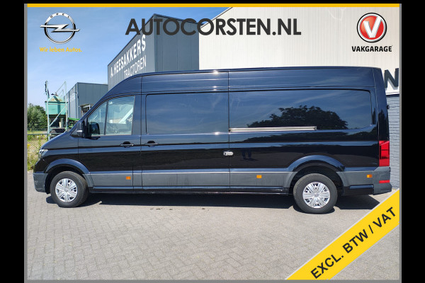 Volkswagen Crafter 35 2.0TDI 141PK Automaat L4H3 2X Schuifdeur Camera Apple Carplay Android Auto Cruise Control Navi Airco Pdc Betonplex Vloer Lat om Lat Betimmering Wandbeplating Euro 6 Origineel Nederlandse Bus