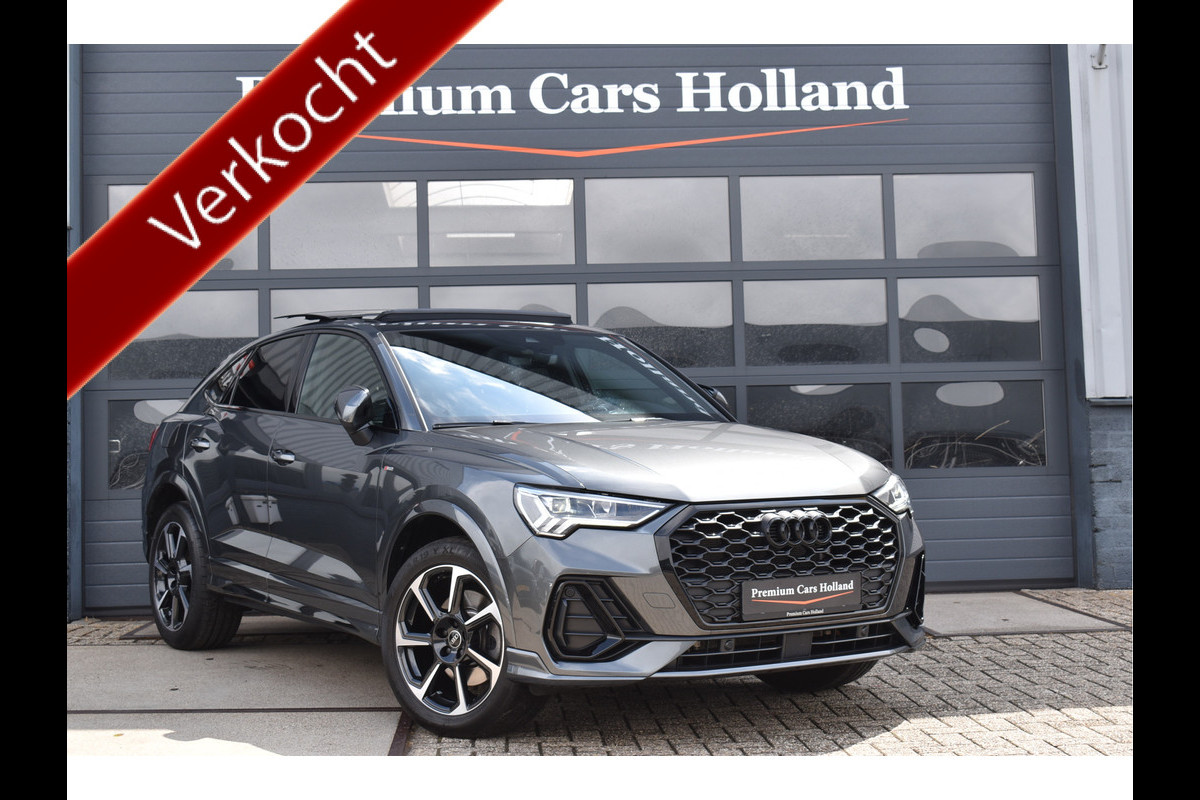Audi Q3 Sportback 45 TFSI e S-Line 245 Pk Pano Navi Sfeer Leder ACC Keyless Camera
