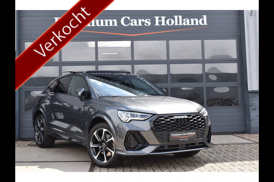 Audi Q3 Sportback 45 TFSI e S-Line 245 Pk Pano Navi Sfeer Leder ACC Keyless Camera