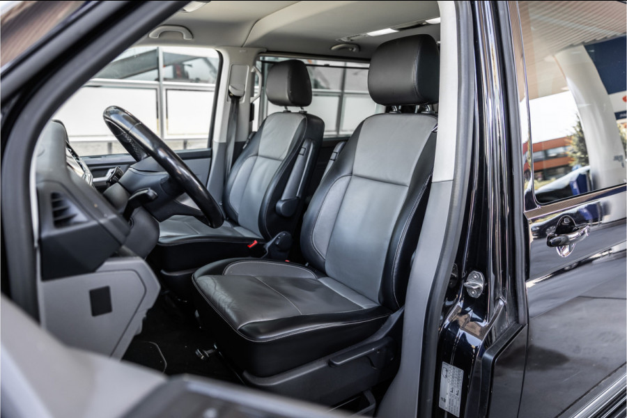 Volkswagen Transporter 2.0 TDI L2H1 DC Caravelle | LeightonVans Bodykit | ACC | Bi-Xenon | Elek deuren | Lederen bekleding | Camera | CarPlay | Navigatie | Trekhaak | Nieuwe APK