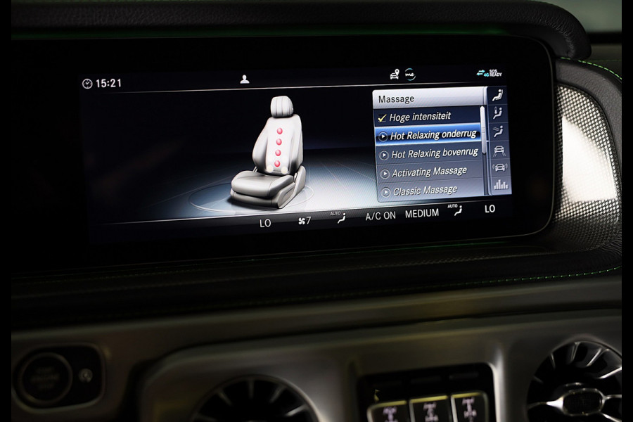 Mercedes-Benz G-Klasse 63 Manufaktur / Olijf Groen / Carbon / Massage / Memory / 360 Camera / Lane Assist / BURMESTER / Open Dak