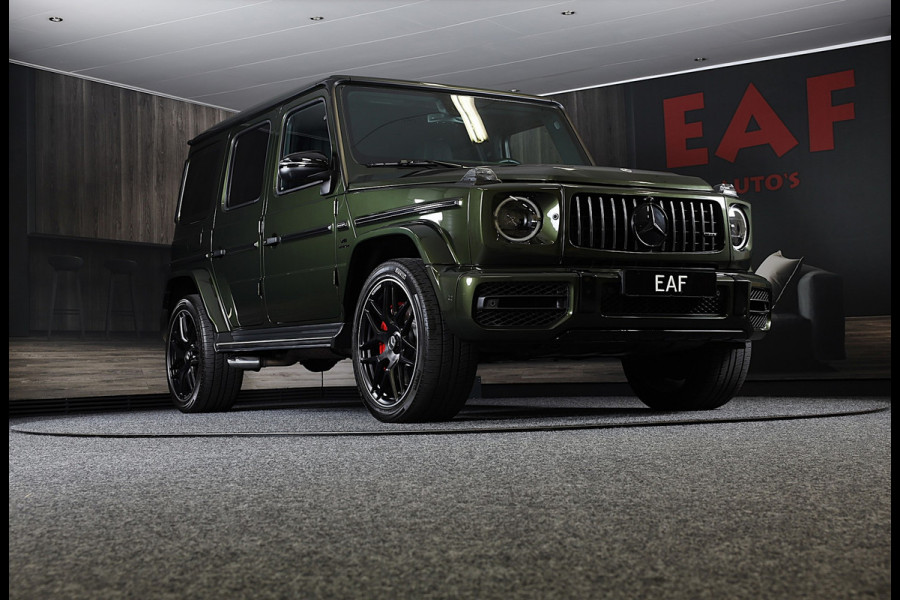 Mercedes-Benz G-Klasse 63 Manufaktur / Olijf Groen / Carbon / Massage / Memory / 360 Camera / Lane Assist / BURMESTER / Open Dak