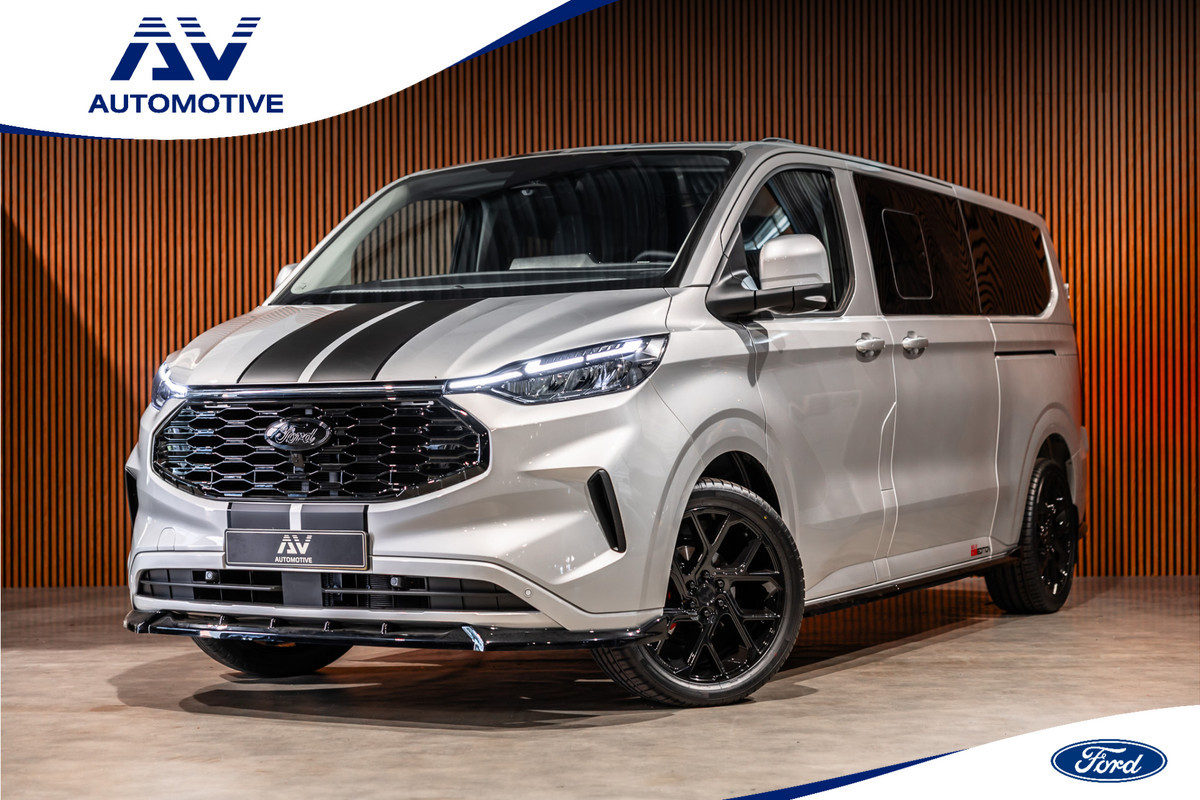 Ford Transit Custom 300 2.0 TDCI L2H1 Limited DC | BPM VRIJ | Dubbel Cabine | Elec schuifdeuren | ACC | Blind Spot | 360 Camera | CarPlay | Navigatie | Stoelverwarming | 5-Zitter | BPM Vrij