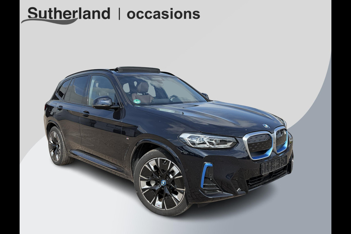 BMW iX3 High Executive 80 kWh | M Sport | Panoramadak | Trekhaak wegklapbaar | Harman/kardon | Keyless entry | Sportstoelen | Stoelverwarming | 360 graden camera | Head Up Display