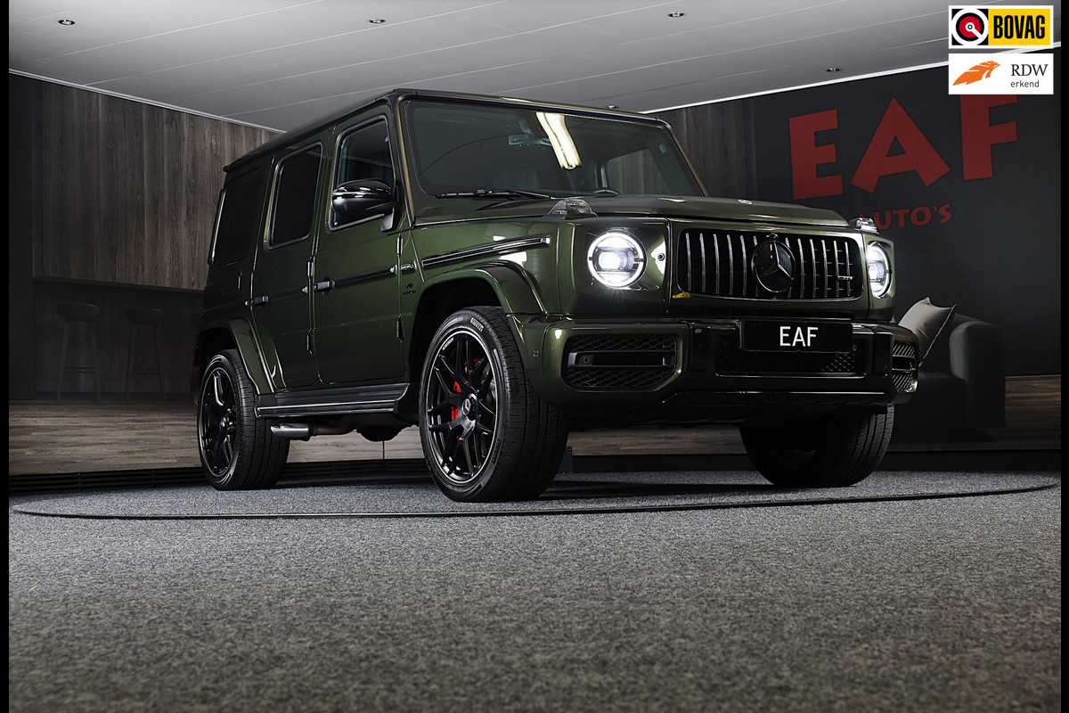 Mercedes-Benz G-Klasse 63 Manufaktur / Olijf Groen / Carbon / Massage / Memory / 360 Camera / Lane Assist / BURMESTER / Open Dak