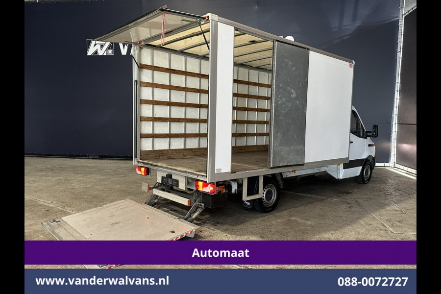 Mercedes-Benz Sprinter 317CDI Automaat 228cm Hoog Bakwagen Laadklep Zijdeur Euro6 Airco | Lat om Lat betimmering | Leder Bijrijdersbank, 22m3 kuub, 946kg laadvermogen