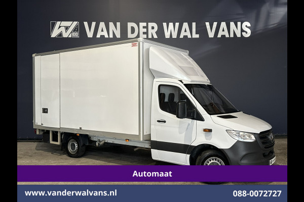 Mercedes-Benz Sprinter 317CDI Automaat 228cm Hoog Bakwagen Laadklep Zijdeur Euro6 Airco | Lat om Lat betimmering | Leder Bijrijdersbank, 22m3 kuub, 946kg laadvermogen