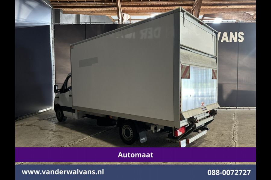 Mercedes-Benz Sprinter 317CDI Automaat 228cm Hoog Bakwagen Laadklep Zijdeur Euro6 Airco | Lat om Lat betimmering | Leder Bijrijdersbank, 22m3 kuub, 946kg laadvermogen