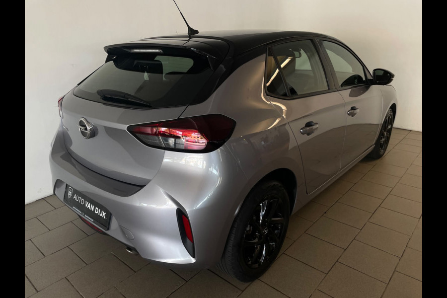 Opel Corsa 1.2 GS Line 100PK AIRCO NAVI VIA APP CRUISE APPLE CARPLAY DIGITAAL DASH ZWARTE VELGEN ZWART DAK ZEER NETTE AUTO