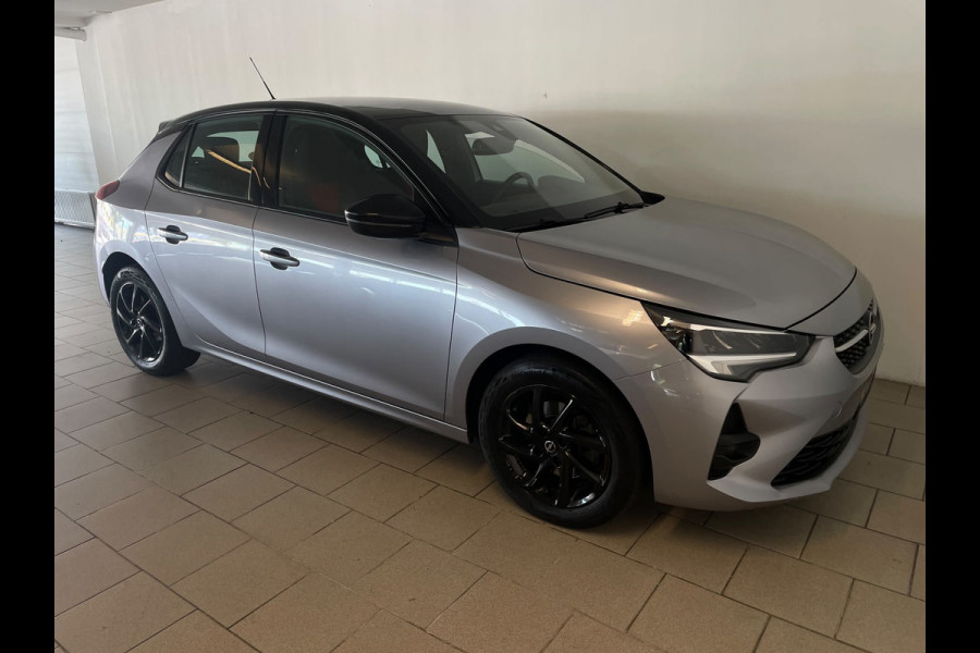 Opel Corsa 1.2 GS Line 100PK AIRCO NAVI VIA APP CRUISE APPLE CARPLAY DIGITAAL DASH ZWARTE VELGEN ZWART DAK ZEER NETTE AUTO
