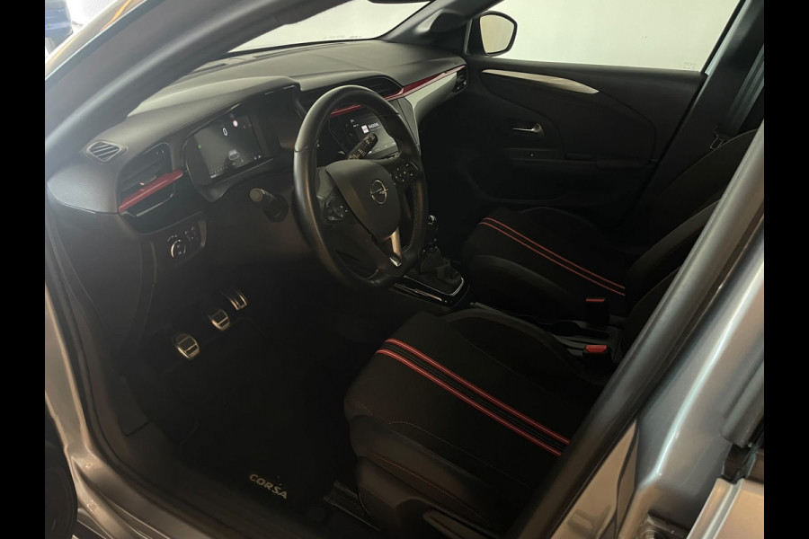 Opel Corsa 1.2 GS Line 100PK AIRCO NAVI VIA APP CRUISE APPLE CARPLAY DIGITAAL DASH ZWARTE VELGEN ZWART DAK ZEER NETTE AUTO