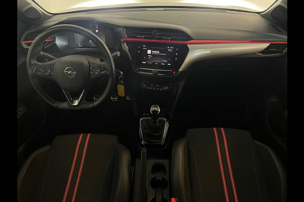 Opel Corsa 1.2 GS Line 100PK AIRCO NAVI VIA APP CRUISE APPLE CARPLAY DIGITAAL DASH ZWARTE VELGEN ZWART DAK ZEER NETTE AUTO
