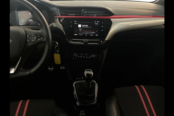 Opel Corsa 1.2 GS Line 100PK AIRCO NAVI VIA APP CRUISE APPLE CARPLAY DIGITAAL DASH ZWARTE VELGEN ZWART DAK ZEER NETTE AUTO