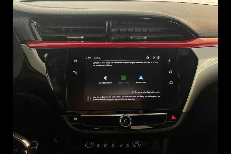 Opel Corsa 1.2 GS Line 100PK AIRCO NAVI VIA APP CRUISE APPLE CARPLAY DIGITAAL DASH ZWARTE VELGEN ZWART DAK ZEER NETTE AUTO