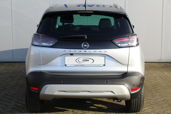 Opel Crossland 1.2-110pk Turbo 'Elegance'. Mooie en luxe hoogzitter ! Volautm. airco dual, cruise control, camera, comfortst., LM wielen, navigatie, telefoonvoorb., lane- en side assist, pdc v+a,  LED verl., trekhaak etc.