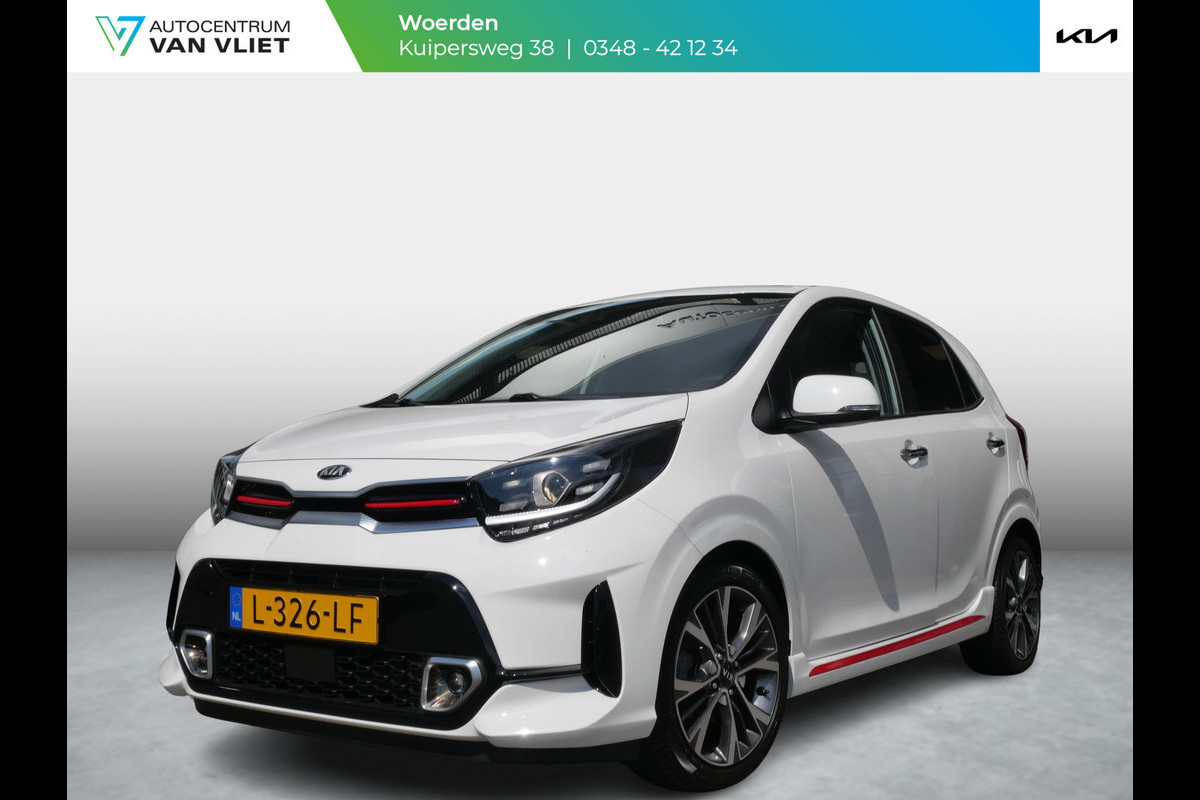 Kia Picanto 1.0 T-GDi GT-Line 5p | Cruise | Clima | Schuif-kanteldak | Stoel-stuurverwarming | Navi | Keyless | Carplay