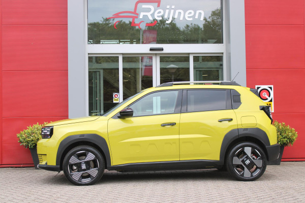 Fiat Grande Panda LA PRIMA 113PK 11 kW 44 kWh | WINTERPACK: STOEL/STUUR/VOORRUIT VERWARMING | DRAADLOZE APPLE CARPLAY/ANDROID AUTO | NAVIGATIE | ACHTERUITRIJCAMERA | PARKEERSENSOREN VOOR + ACHTER | DRAADLOZE TELEFOONLADER | LED KOPLAMPEN | CLIMATE CONTROL | 3-FASE | 17" LICHTMETALEN VELGEN | PRIVACY GLASS | ACHTERSPOILER |