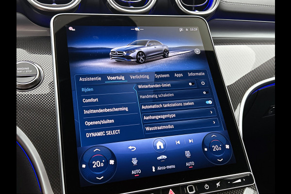 Mercedes-Benz C-Klasse 300 e 140 Years Edition | Premium Plus | Nightpakket | Trekhaak  | Middenconsole metaalstructuur | Panoramaschuifdak | 360° camera | Sfeerverlichting | Sierdelen metaalstructuur | Smartphone-integratie |
