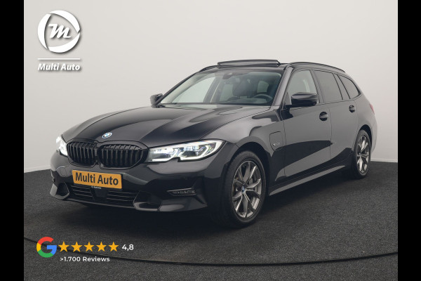 BMW 3 Serie Touring 330e Sportline PHEV 293pk Dealer O.H. | Panodak | Adaptive Cruise | Head Up | Laser LED | 360 Camera | Lederen Sportstoelen Memory & Verwarmd | Stuur Verwarmd | Sfeerverlichting | Keyless | Blis | Apple Carplay | Hifi Audio | Plug In Hybrid |
