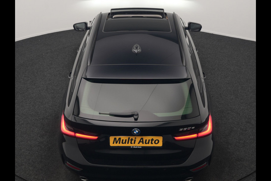 BMW 3 Serie Touring 330e Sportline PHEV 293pk Dealer O.H. | Panodak | Adaptive Cruise | Head Up | Laser LED | 360 Camera | Lederen Sportstoelen Memory & Verwarmd | Stuur Verwarmd | Sfeerverlichting | Keyless | Blis | Apple Carplay | Hifi Audio | Plug In Hybrid |