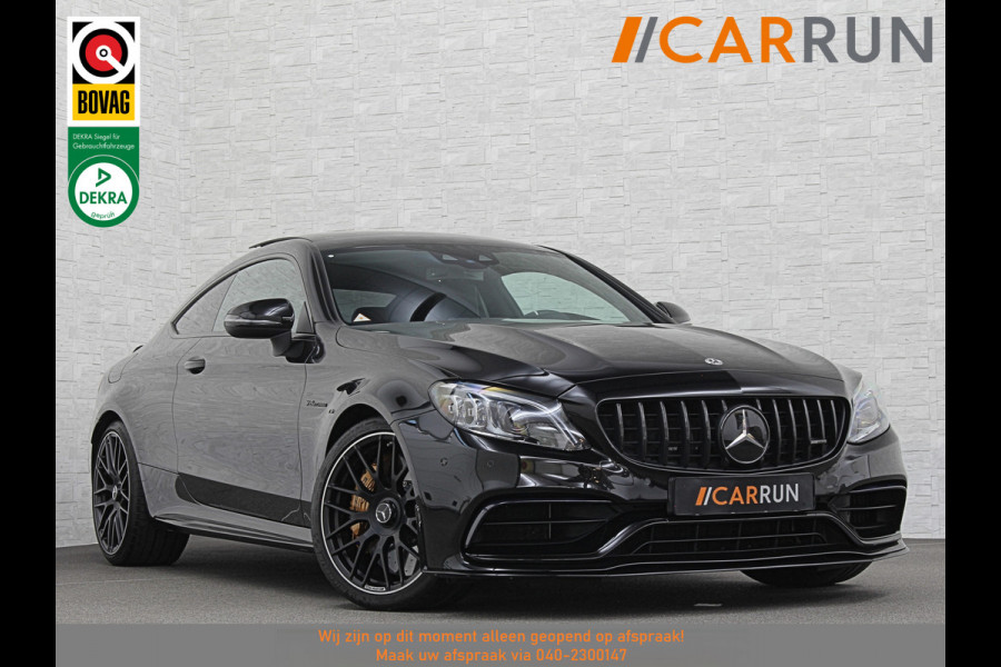 Mercedes-Benz C-Klasse Coupé 63 S AMG | Keramisch | Schaalstoelen | Carbon | AMG Driver's Package | Aero-Pakket | Panorama | Burmester | Multi-Beam LED | Memory | ACC | Rij-Assistentie Pakket | Keyless-Go | Sfeerverlichting | Carplay |