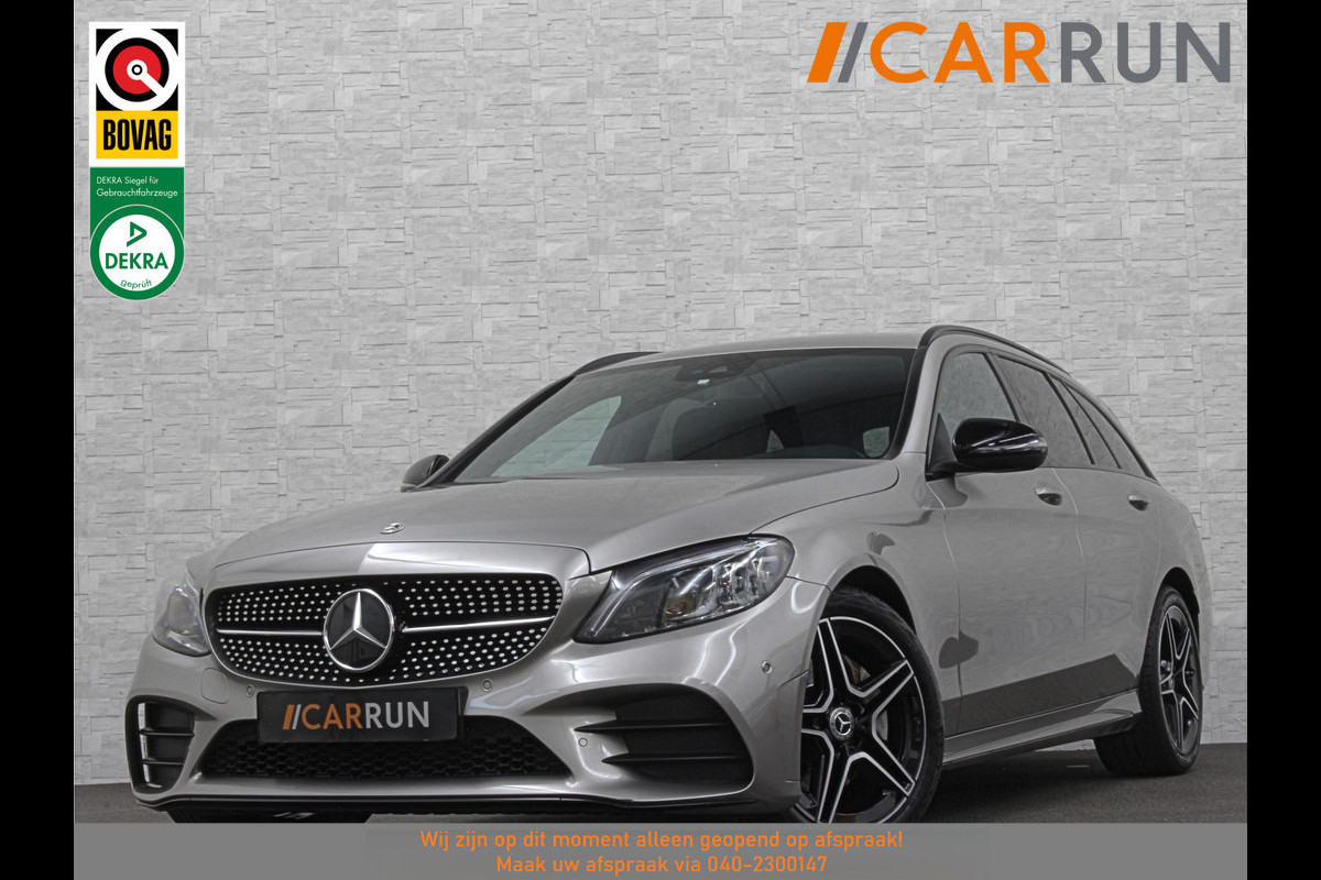 Mercedes-Benz C-Klasse Estate 180 AMG-Line | Origineel NL | Multibeam-LED | Widescreen | Sfeerverlichting | Night-Pakket | Stoelverwarming | Achteruitrij-Camera | Carplay | Comand Navi | Dealer Onderhouden | Draadloos Laden |