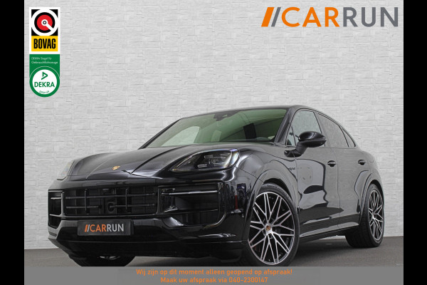 Porsche Cayenne Coupé 3.0 E-Hybrid | Passenger Display | 360 Camera | Sport-Design | ACC | Sport-Chrono | Soft-Close | BOSE | Panorama | Trekhaak | 4-Zone Clima | Matrix-LED | Keyless-Entry | Sfeerverlichting | Luchtvering | 22 Inch | Leder Dashboard | Dodehoek | Memory | Carplay |