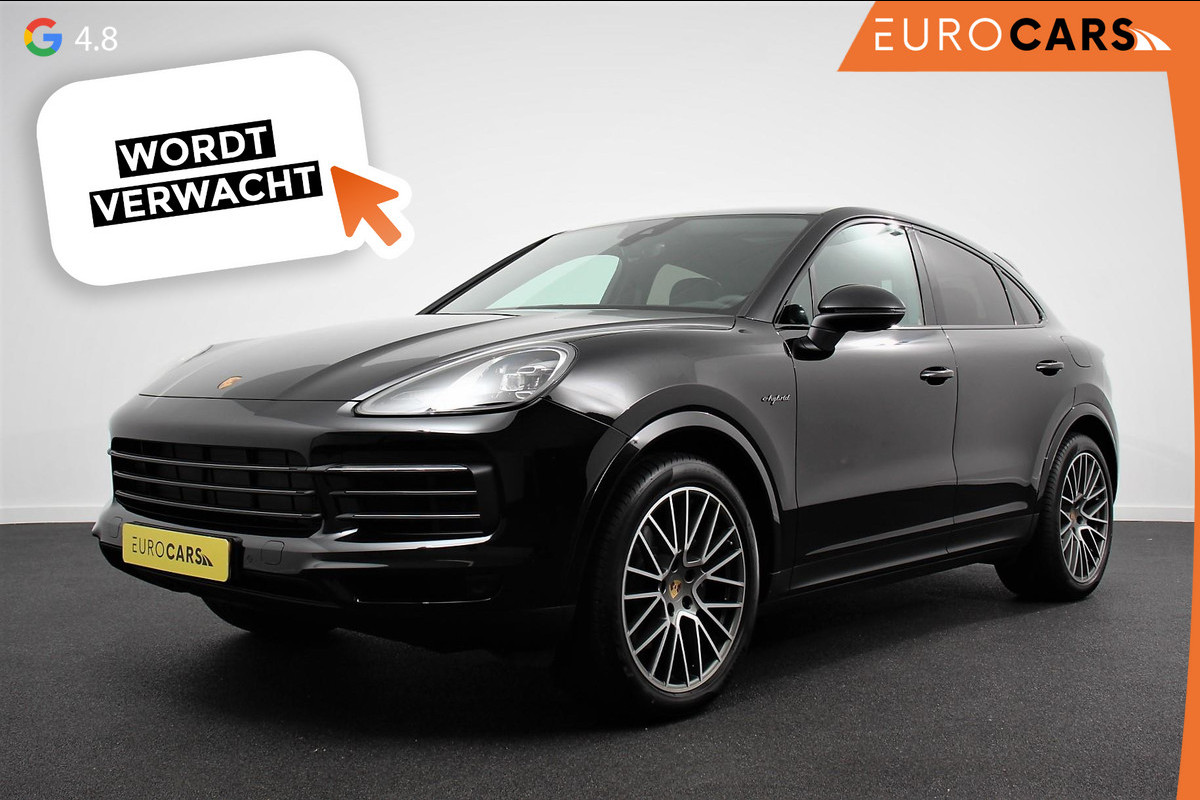 Porsche Cayenne Coupé 3.0 E-Hybrid 462pk Platinum Edition Luchtvering Leder Panoramadak Camera Navigatie Elektrisch bedienbare achterklep Apple Carplay/ Android Auto Sfeerverlichting Cruise control