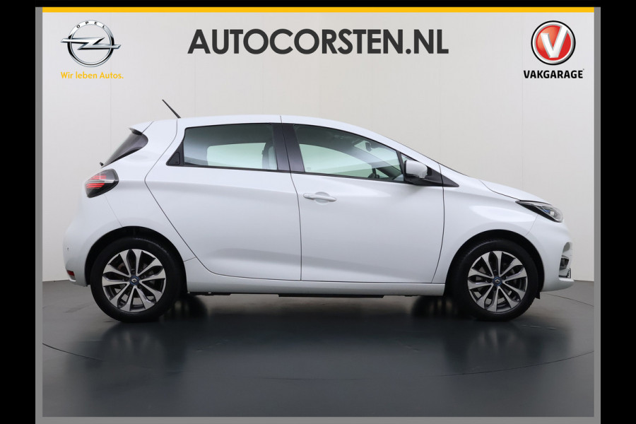 Renault ZOE R135 Zen **52kWh** Warmtepomp Eigen Accu Navi Ecc Apple Carplay/Android Auto Keyless Bluetooth Cruise Control Pdc SOH 76% Regen-Lichtsensor Led Lmv Isofix Lane Assist 1e Eigenaar Dealeronderhouden Origineel Nederlandse Auto