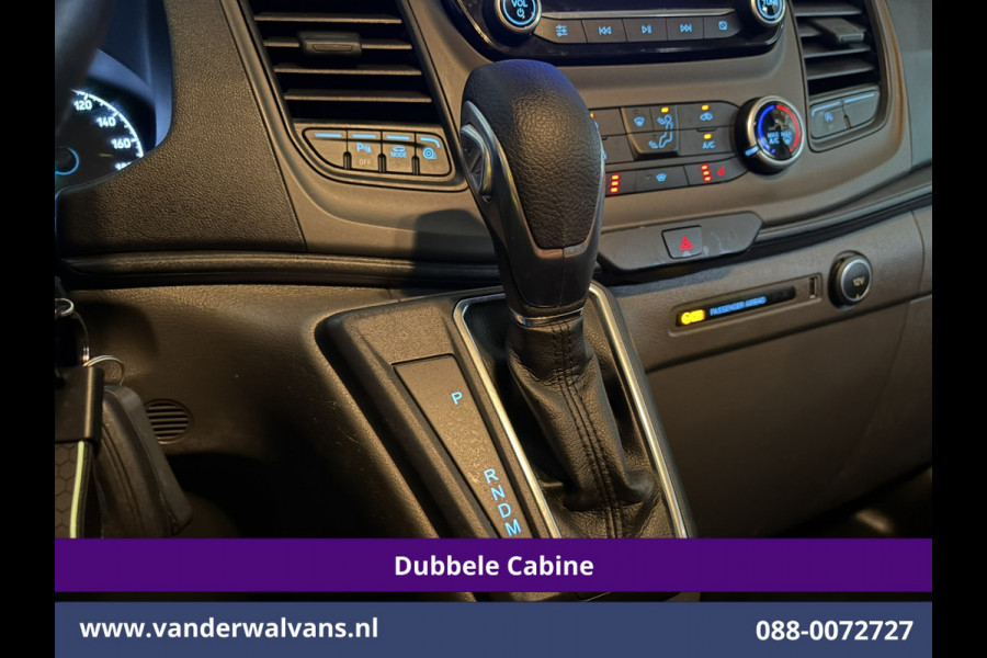 Ford Transit Custom 2.0 TDCI 131pk Automaat L2H1 Dubbele Cabine Euro6 Airco | Xenon | 6-Zits | Camera | Apple Carplay | Adaptieve Cruisecontrol LED, Android Auto, Trekhaak, Stoelverwarming, Verwarmde voorruit, Parkeersensoren, Achterklep
