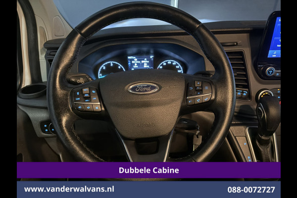 Ford Transit Custom 2.0 TDCI 131pk Automaat L2H1 Dubbele Cabine Euro6 Airco | Xenon | 6-Zits | Camera | Apple Carplay | Adaptieve Cruisecontrol LED, Android Auto, Trekhaak, Stoelverwarming, Verwarmde voorruit, Parkeersensoren, Achterklep