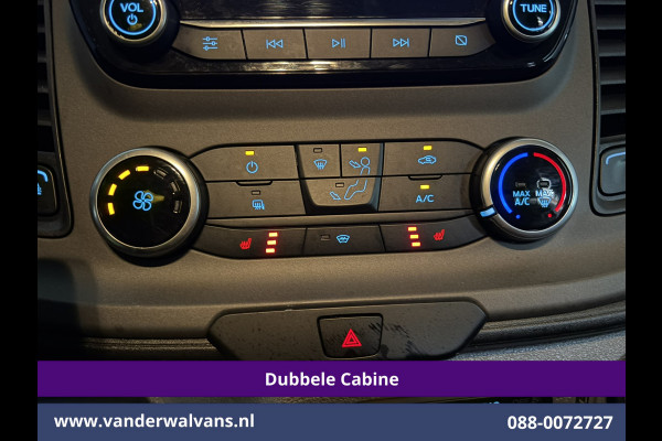 Ford Transit Custom 2.0 TDCI 131pk Automaat L2H1 Dubbele Cabine Euro6 Airco | Xenon | 6-Zits | Camera | Apple Carplay | Adaptieve Cruisecontrol LED, Android Auto, Trekhaak, Stoelverwarming, Verwarmde voorruit, Parkeersensoren, Achterklep