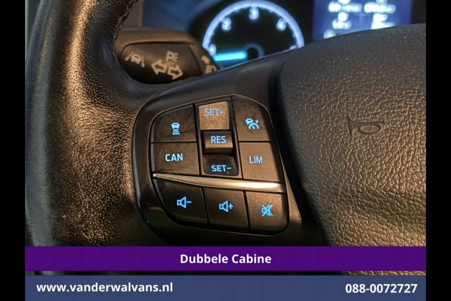 Ford Transit Custom 2.0 TDCI 131pk Automaat L2H1 Dubbele Cabine Euro6 Airco | Xenon | 6-Zits | Camera | Apple Carplay | Adaptieve Cruisecontrol LED, Android Auto, Trekhaak, Stoelverwarming, Verwarmde voorruit, Parkeersensoren, Achterklep
