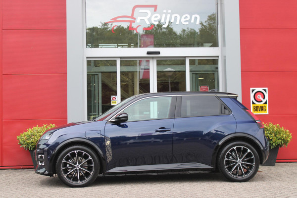 Renault 5 COMFORT RANGE ICONIC CINQ 150PK 52 kWh | PACK WINTER: ELEKTRISCH VERWARMBARE VOORSTOELEN/ELEKTRISCH VERWARMBAAR STUURWIEL/BESTUURDERSSTOEL MET ELEKTRISCH VERSTELBARE LENDESTEUN/IN HOOGTE VERSTELBARE PASSAGIERSSTOEL | PACK PREMIUM SOUND HARMAN KARDON: 9 SPEAKERS WAARVAN 1 SUBWOOFER/VERMOGEN 410 WATT/5 GELUIDSSFEREN: STUDIO/PODCAST/CONCERT/CLUB EN IMMERSION | PACK PARKING: FULL EASY PARK ASSIST MET PARKEERSENSOREN AAN VOOR EN ZIJKANT | PACK SAFETY & ADVANCED DRIVING ASSIST: INTELLIGENT ADAPTIVE CRUISE CONTROL,GEBRUIKT KAARTDATA OM SNELHEID AAN TE PASSEN/ACCUPANT SAFETY E