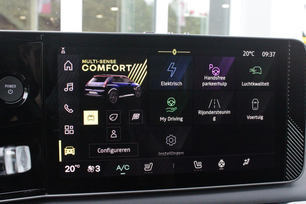 Renault 5 COMFORT RANGE ICONIC CINQ 150PK 52 kWh | PACK WINTER: ELEKTRISCH VERWARMBARE VOORSTOELEN/ELEKTRISCH VERWARMBAAR STUURWIEL/BESTUURDERSSTOEL MET ELEKTRISCH VERSTELBARE LENDESTEUN/IN HOOGTE VERSTELBARE PASSAGIERSSTOEL | PACK PREMIUM SOUND HARMAN KARDON: 9 SPEAKERS WAARVAN 1 SUBWOOFER/VERMOGEN 410 WATT/5 GELUIDSSFEREN: STUDIO/PODCAST/CONCERT/CLUB EN IMMERSION | PACK PARKING: FULL EASY PARK ASSIST MET PARKEERSENSOREN AAN VOOR EN ZIJKANT | PACK SAFETY & ADVANCED DRIVING ASSIST: INTELLIGENT ADAPTIVE CRUISE CONTROL,GEBRUIKT KAARTDATA OM SNELHEID AAN TE PASSEN/ACCUPANT SAFETY E