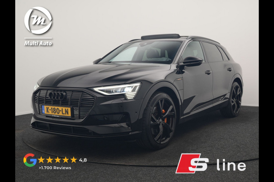 Audi e-tron 50 Quattro S Line 71 kWh 313pk Dealer O.H. | Panodak | Luchtvering | Head Up | Adaptive Cruise | Bang & Olufsen | Camera | Matrix LED | Alcantara Sportstoelen Memory & Verwarmd | Sfeerverlichting | Apple Carplay | Keyless | Blis |