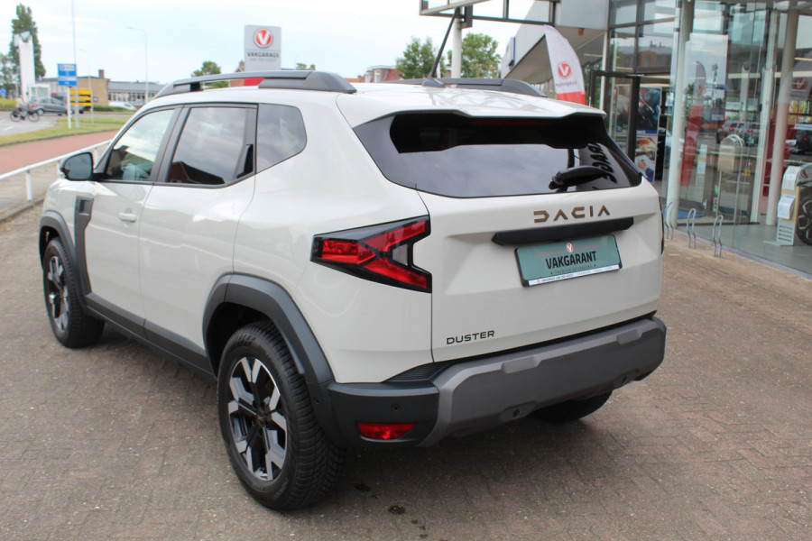 Dacia Duster 1.2-130pk TCe Mild-Hybrid Extreme. Stoere SUV ! Slechts 16.000km ! Autm. airco, LED verl., 360gr. camera, parkeersensoren v+a, stoelverw., cruise control, dodehoek ass., telefoonvoorb., navigatie by Apple carplay / Android auto etc.