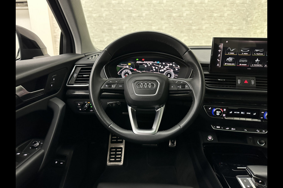 Audi Q5 50 TFSI e #RS-Leder | Panorama | ACC | Carbon | Virtual-Cockpit | 3-Zone Clima | Carplay | Zonwering | Getint Glas | Black-Optic | Lane-Assist | Stoelverwarming | District Green | Rijklaar incl. Bovag garantie |