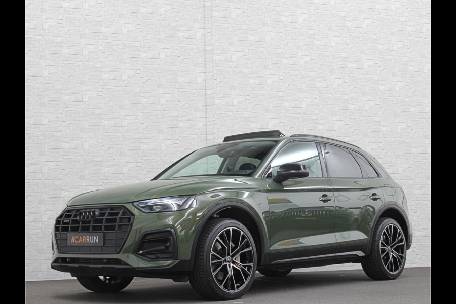 Audi Q5 50 TFSI e #RS-Leder | Panorama | ACC | Carbon | Virtual-Cockpit | 3-Zone Clima | Carplay | Zonwering | Getint Glas | Black-Optic | Lane-Assist | Stoelverwarming | District Green | Rijklaar incl. Bovag garantie |
