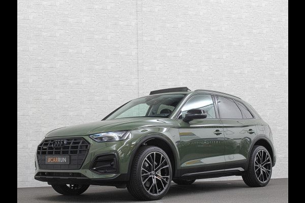 Audi Q5 50 TFSI e #RS-Leder | Panorama | ACC | Carbon | Virtual-Cockpit | 3-Zone Clima | Carplay | Zonwering | Getint Glas | Black-Optic | Lane-Assist | Stoelverwarming | District Green | Rijklaar incl. Bovag garantie |
