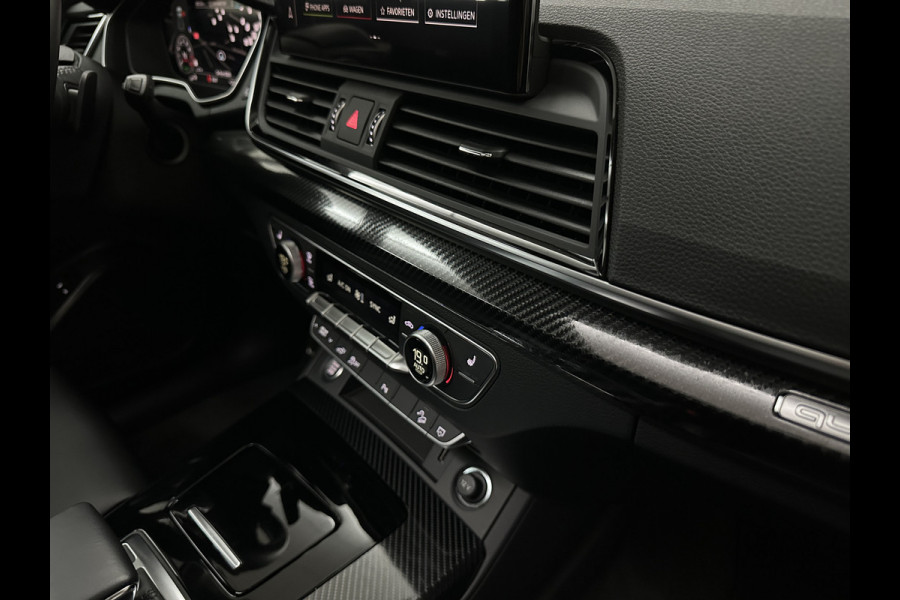Audi Q5 50 TFSI e #RS-Leder | Panorama | ACC | Carbon | Virtual-Cockpit | 3-Zone Clima | Carplay | Zonwering | Getint Glas | Black-Optic | Lane-Assist | Stoelverwarming | District Green | Rijklaar incl. Bovag garantie |
