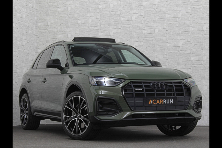 Audi Q5 50 TFSI e #RS-Leder | Panorama | ACC | Carbon | Virtual-Cockpit | 3-Zone Clima | Carplay | Zonwering | Getint Glas | Black-Optic | Lane-Assist | Stoelverwarming | District Green | Rijklaar incl. Bovag garantie |