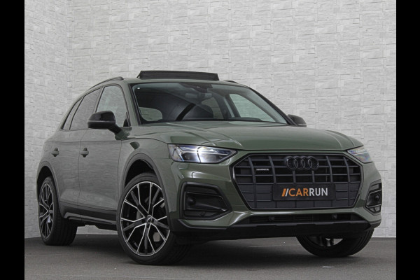 Audi Q5 50 TFSI e #RS-Leder | Panorama | ACC | Carbon | Virtual-Cockpit | 3-Zone Clima | Carplay | Zonwering | Getint Glas | Black-Optic | Lane-Assist | Stoelverwarming | District Green | Rijklaar incl. Bovag garantie |