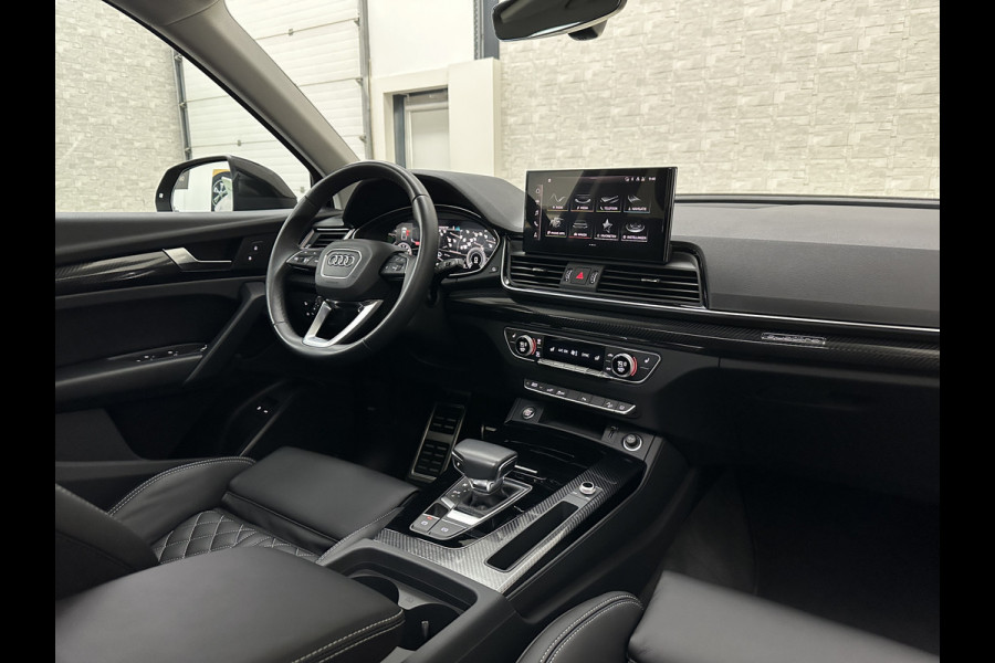 Audi Q5 50 TFSI e #RS-Leder | Panorama | ACC | Carbon | Virtual-Cockpit | 3-Zone Clima | Carplay | Zonwering | Getint Glas | Black-Optic | Lane-Assist | Stoelverwarming | District Green | Rijklaar incl. Bovag garantie |