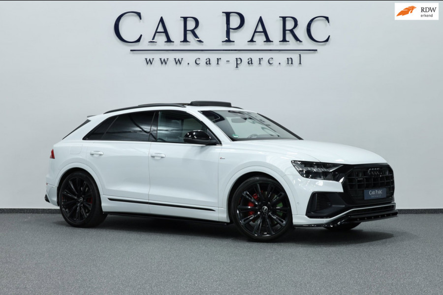 Audi Q8 55 TFSI e quattro 3x S-line BTW/MAXTON/LED/VIRTUAL/SFEER/PANO/B&O/HALF LEDER+S.VERWARMING/23" LMV/CAM/ACC/12 MDN GARANTIE!