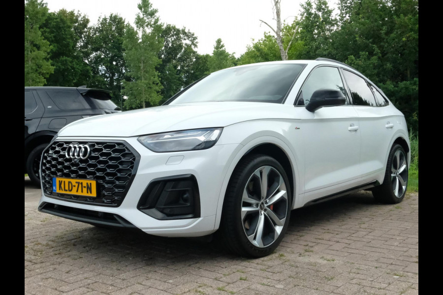 Audi Q5 Sportback 55 TFSI e S edition 367 PK | S Line | Trekhaak | Luchtvering |  21 inch Audi Sport | Stoelverwarming | Bang&Olufsen | Adaptive cruise control | Dodehoeksensoren | Lendesteunverstelling