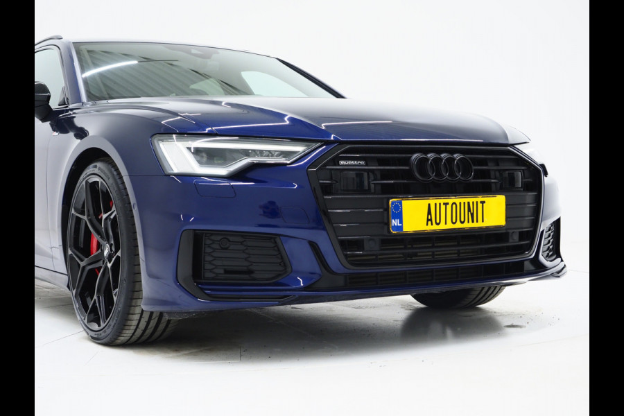 Audi A6 Avant 55 TFSI e quattro Competition Full Black | Leder/Alcantara | Trekhaak | Adaptive Cruise | Keyless | Camera | Memory | Carplay