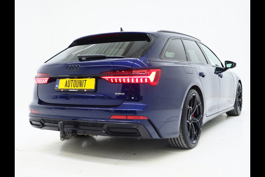 Audi A6 Avant 55 TFSI e quattro Competition Full Black | Leder/Alcantara | Trekhaak | Adaptive Cruise | Keyless | Camera | Memory | Carplay