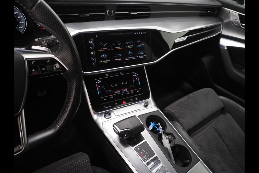 Audi A6 Avant 55 TFSI e quattro Competition Full Black | Leder/Alcantara | Trekhaak | Adaptive Cruise | Keyless | Camera | Memory | Carplay