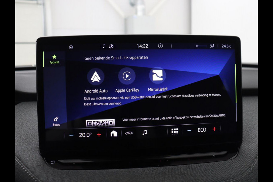 Škoda Enyaq iV 60 | 93.7 % SOH | Cruise control | Camera | 93.7 % SOH | Cruise control | Camera | Carplay | Half Leder | Sfeerverlichting | Climate control |